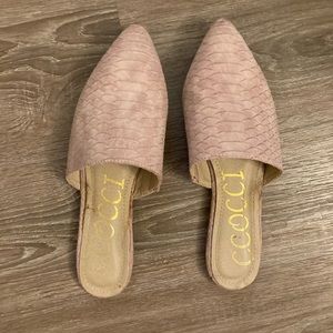 Pale pink shoes